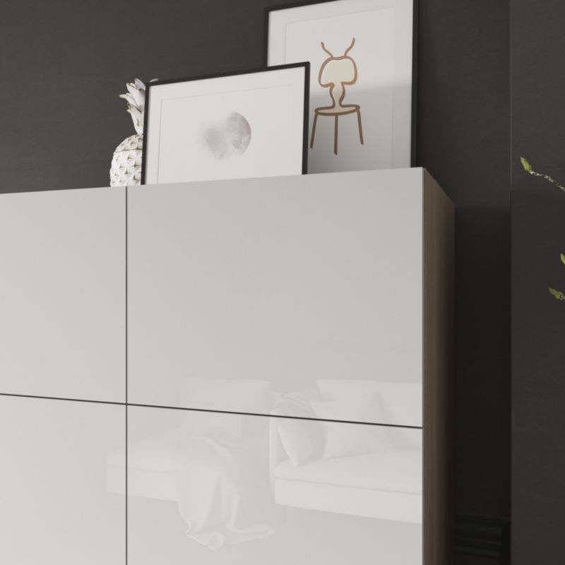 Dør til korpus 50 x 37,5 cm GoodHome Atomia hvid højglans