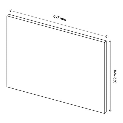 Dør til korpus 50 x 37,5 cm GoodHome Atomia med ramme, mat hvid