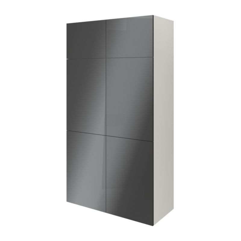 Dør til korpus 50 x 75 cm GoodHome Atomia antracit højglans
