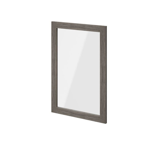 Dør til korpus 50 x 75 cm GoodHome Atomia grå eg/gennemsigtigt glas