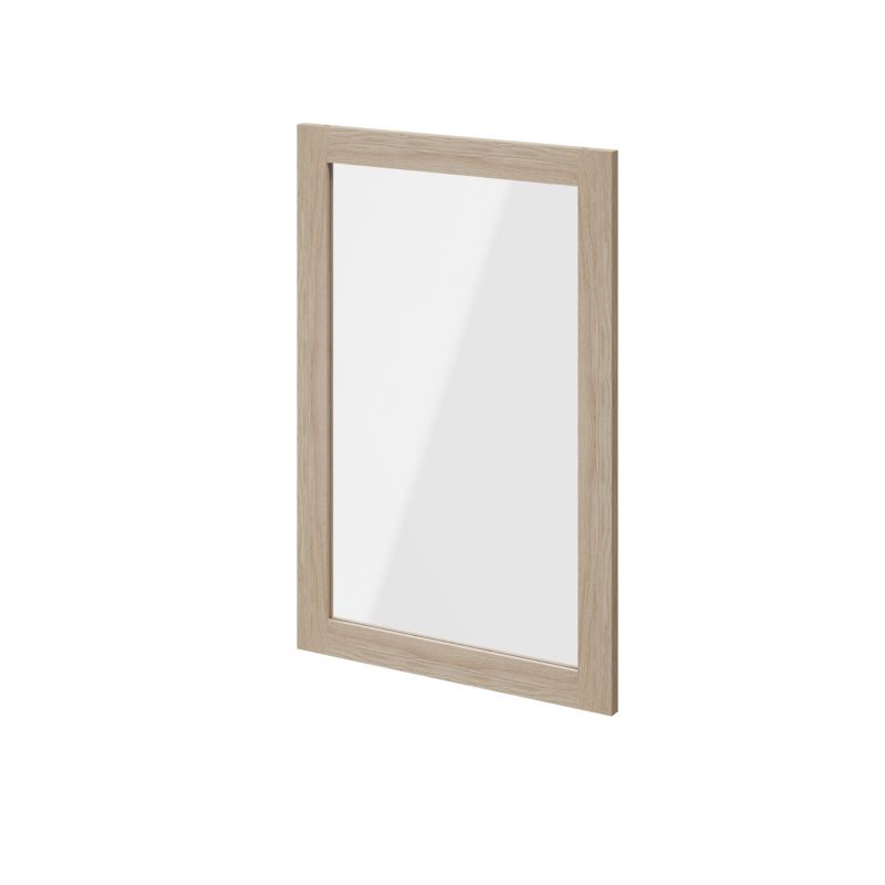 Dør til korpus 50 x 75 cm GoodHome Atomia eg/gennemsigtigt glas