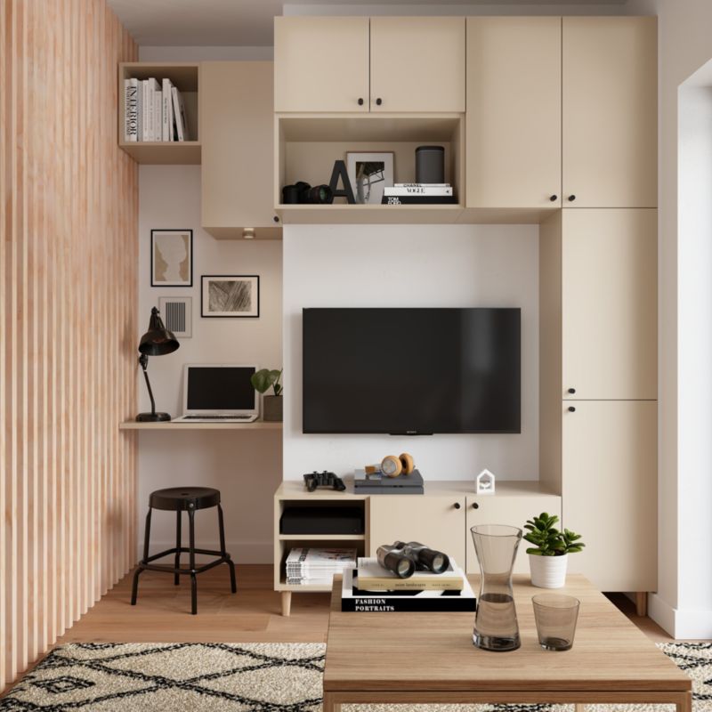 GoodHome Atomia dør til korpus 75 x 37,5 cm i kashmir