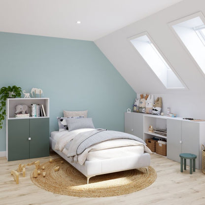 Dør til korpus 75 x 37,5 cm GoodHome Atomia grå