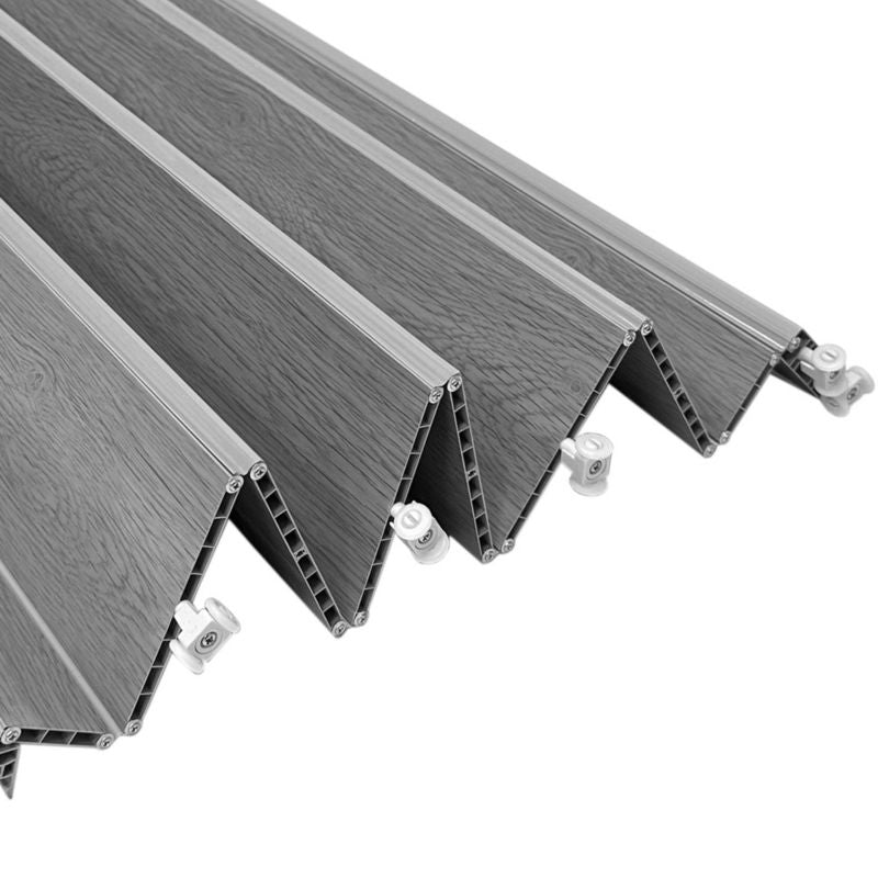 Harmonika-dør 80x203 cm Grå Eg | 5902340331545