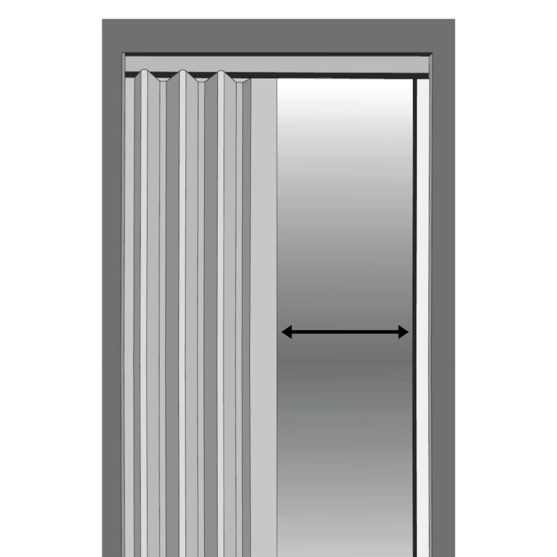 Harmonika-dør 80x203 cm Grå Eg | 5902340331545