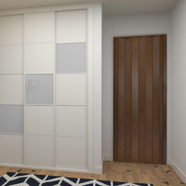 Harmonikadør Natura 001P-80-43 G Wenge 80x203 cm