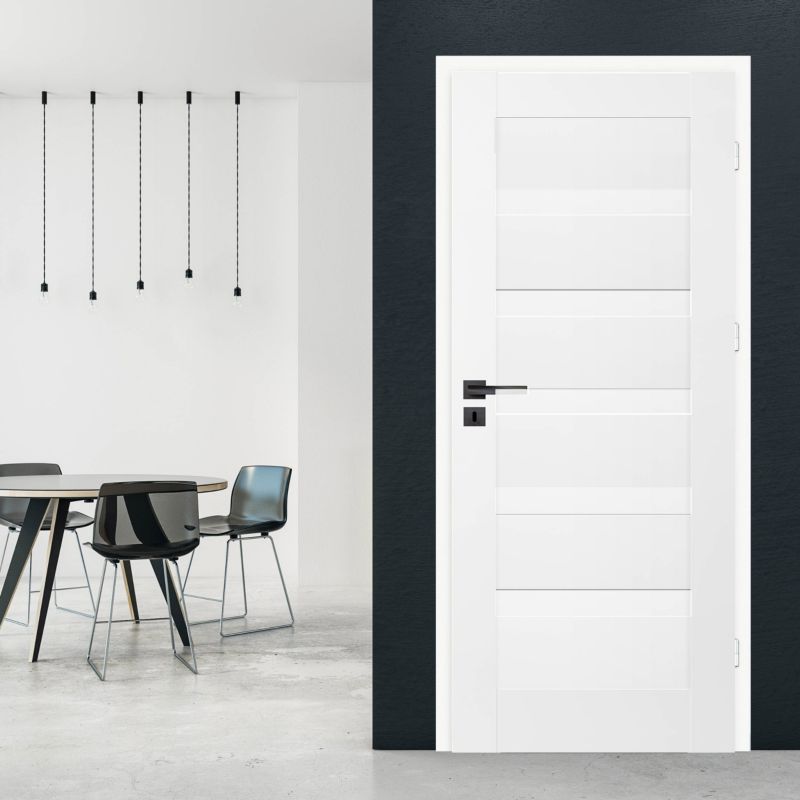 Indvendig Dør Credis 60 Venstre Hvid 204x65 cm