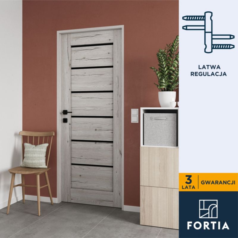 Massiv Inderdør Toreno 60 cm Venstre Slim