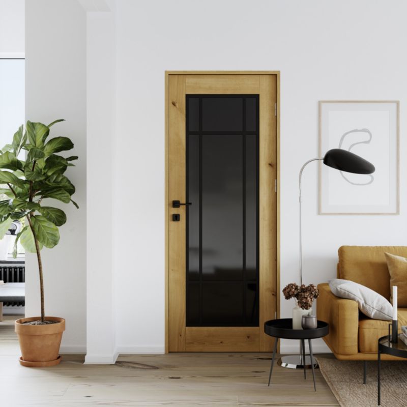 Fyldig Dør Toreno 70x204 cm Venstre Egetræ Sølv