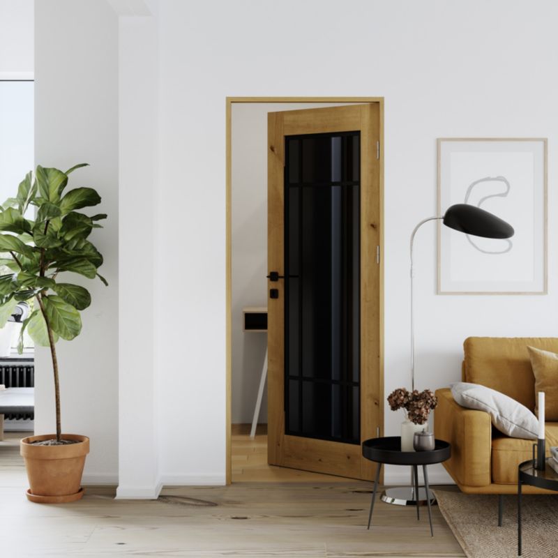 Fyldig Dør Toreno 70x204 cm Venstre Egetræ Sølv