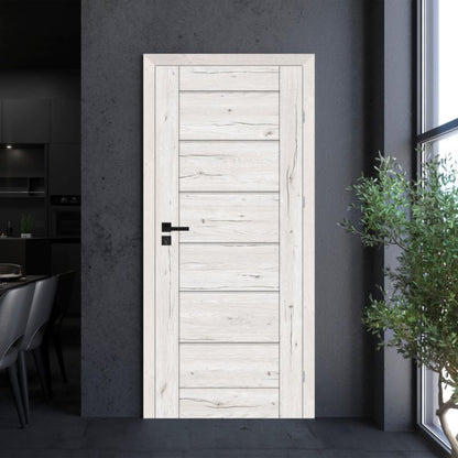 Fyldig Dør Toreno 70x204 cm Venstre Egetræ Sølv