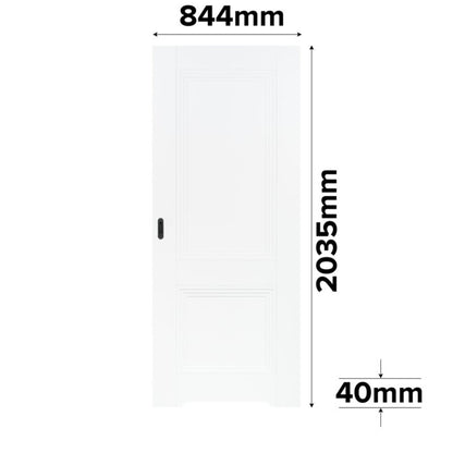 Skydedør Surin 80 cm Hvid