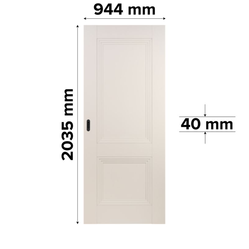 Skydedør Surin 80 cm Kashmir