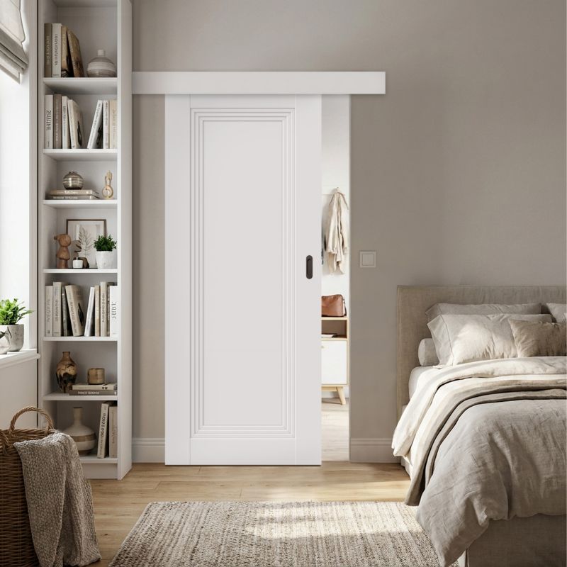 Skydedør Tanaro 80 cm Hvid Mat