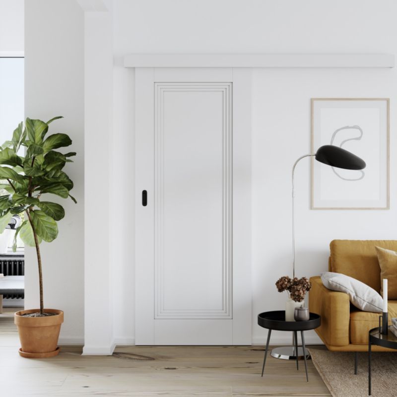 Skydedør Tanaro 90 cm Hvid Mat