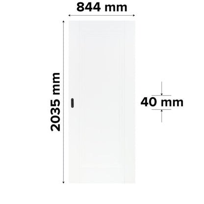 Skydedør Tanaro 90 cm Hvid Mat