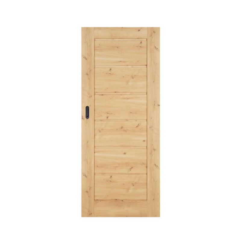 Skydedør Toreno 80 cm Massiv Egetræsfinish