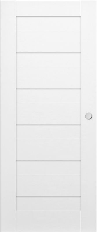 Skydedør Trame 90 cm Hvid