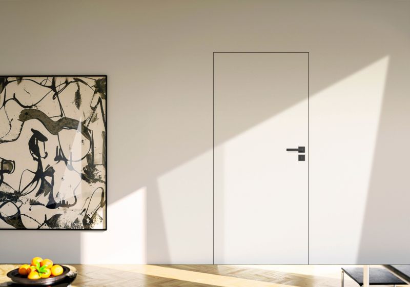 Skjult Indvendig Dør 70 Venstre Hvid 2035x744x40 mm