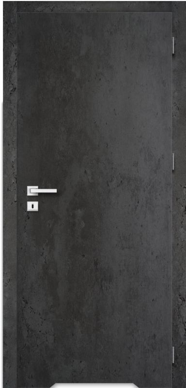Indvendig Massivdør Exmoor 80 Højre Mørk Beton
