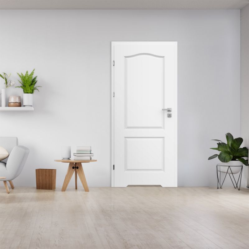 Indvendig dør med ventilationsspalte OPP Archi 70 Højre Hvid