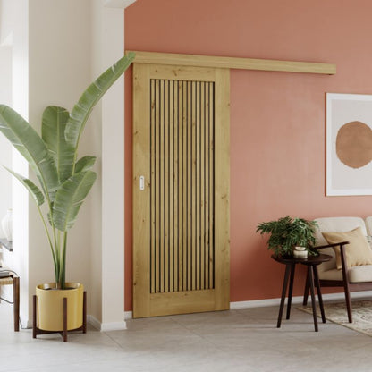 Indvendig dør Fortia Bali 80 cm venstre Boston Eg Røget Glas