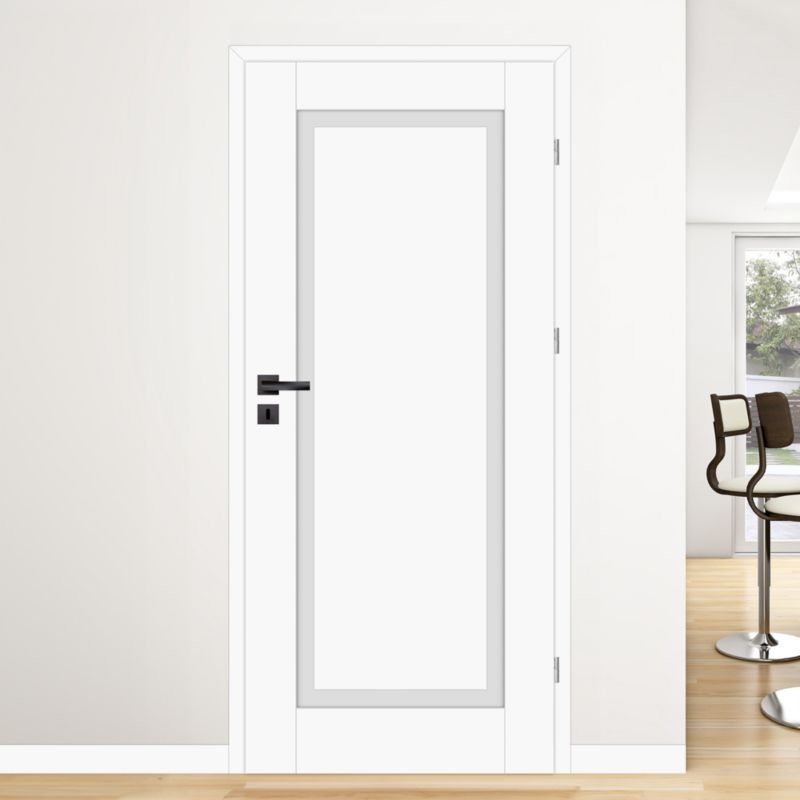 Indvendig dør Fresno 70 Venstre Hvid 2035x744x40 mm