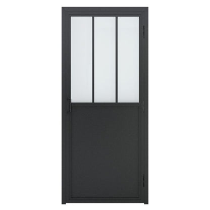 Indvendig dør Industrial 80 cm Venstre Sort