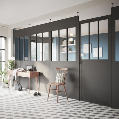 Indvendig dør Industrial 80 cm Venstre Sort