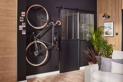 Skydedør Industrial 80 cm Sort Stål