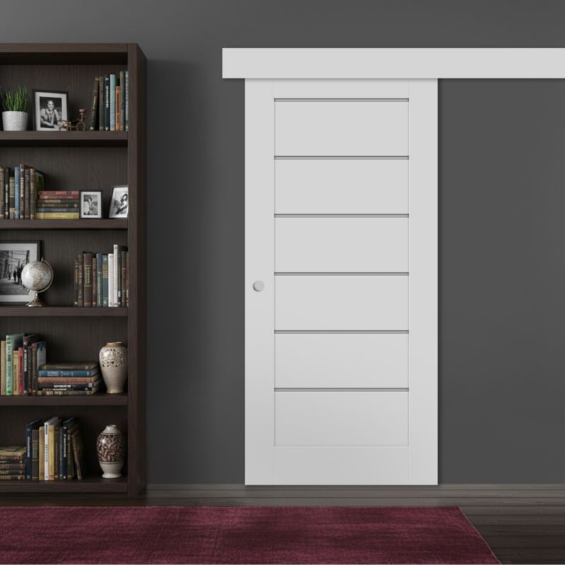 Skydedør Toreno 90 cm Hvid