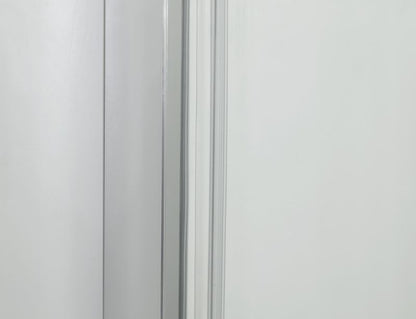 Brusedør i niche 118-122 cm Hærdet Glas Blank Krom