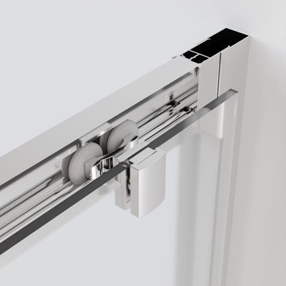 Skydedør til bruseniche Justerbar 105-140 cm Krom | FLEXI DRZWI CHROM