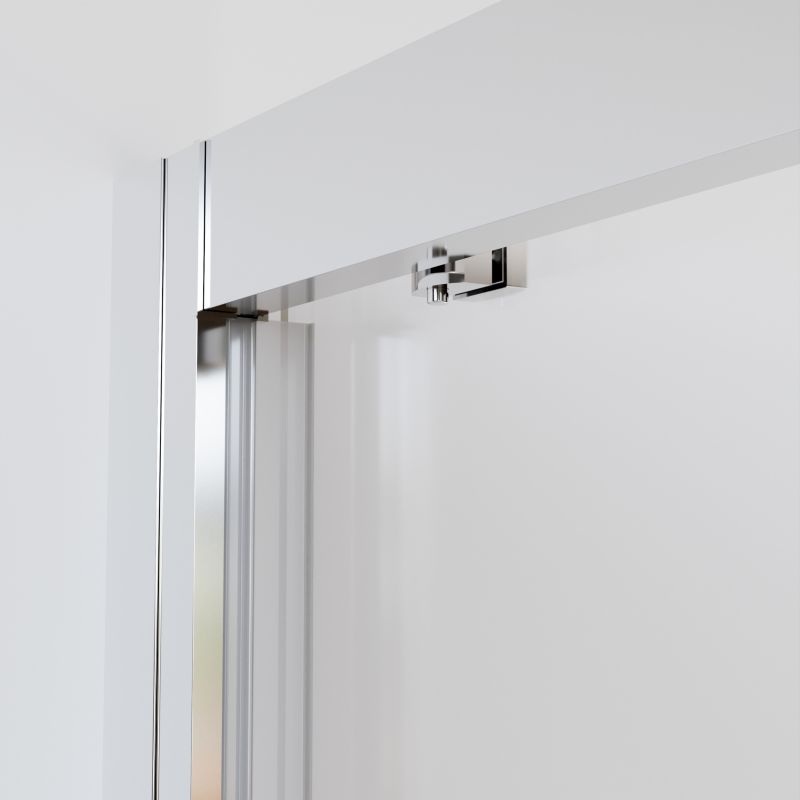 Skydedør til bruseniche Justerbar 105-140 cm Krom | FLEXI DRZWI CHROM