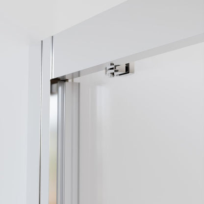 Skydedør til bruseniche Justerbar 105-140 cm Krom | FLEXI DRZWI CHROM