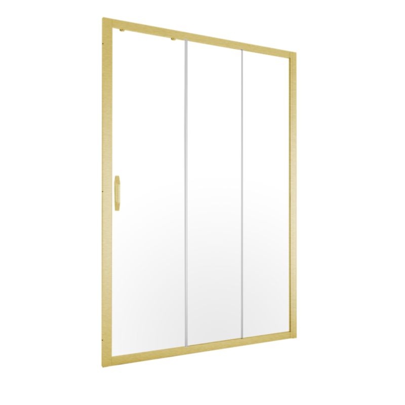 Brusedør Flexi justerbar 105-140 cm børstet guld 5906508400012