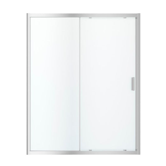 GoodHome Beloya 160 cm skydedør til brusekabine i krom/transparent
