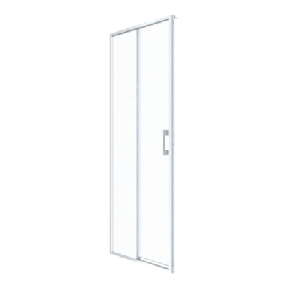 Skydedør til bruseniche 120 cm Krom/Transparent