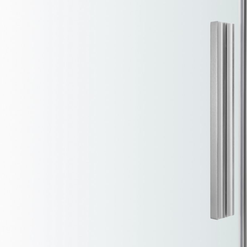 Skydedør til bruseniche Ezili 120 cm Krom/Transparent | 5059340077673