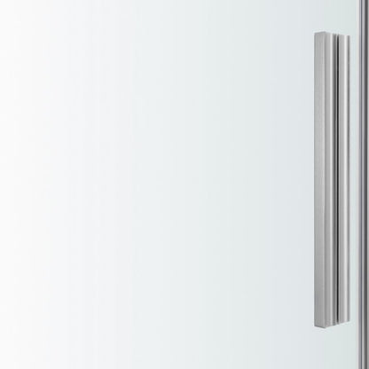 Skydedør til bruseniche Ezili 120 cm Krom/Transparent | 5059340077673