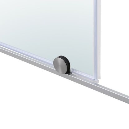 Skydedør til bruseniche Ezili 120 cm Krom/Transparent | 5059340077673
