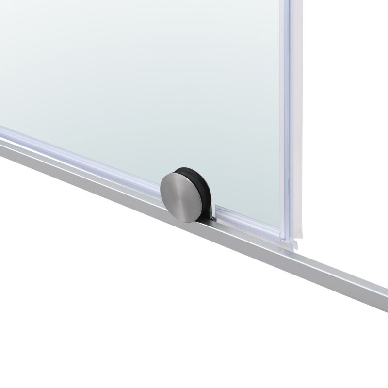 Skydedør til bruseniche Ezili 120 cm Krom/Transparent | 5059340077673