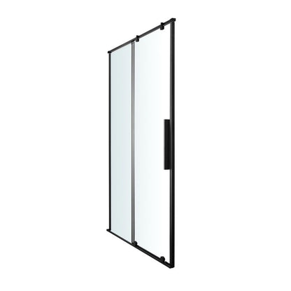 Skydedør til bruseniche 120 cm Sort