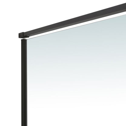 Skydedør til bruseniche 120 cm Sort