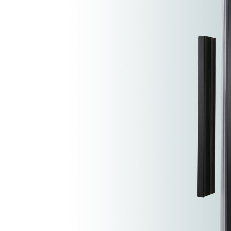 Skydedør til bruseniche 120 cm Sort