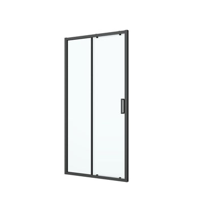 Skydedør til bruseniche Ledava 100 cm Sort Mat