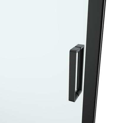Skydedør til bruseniche Ledava 100 cm Sort Mat