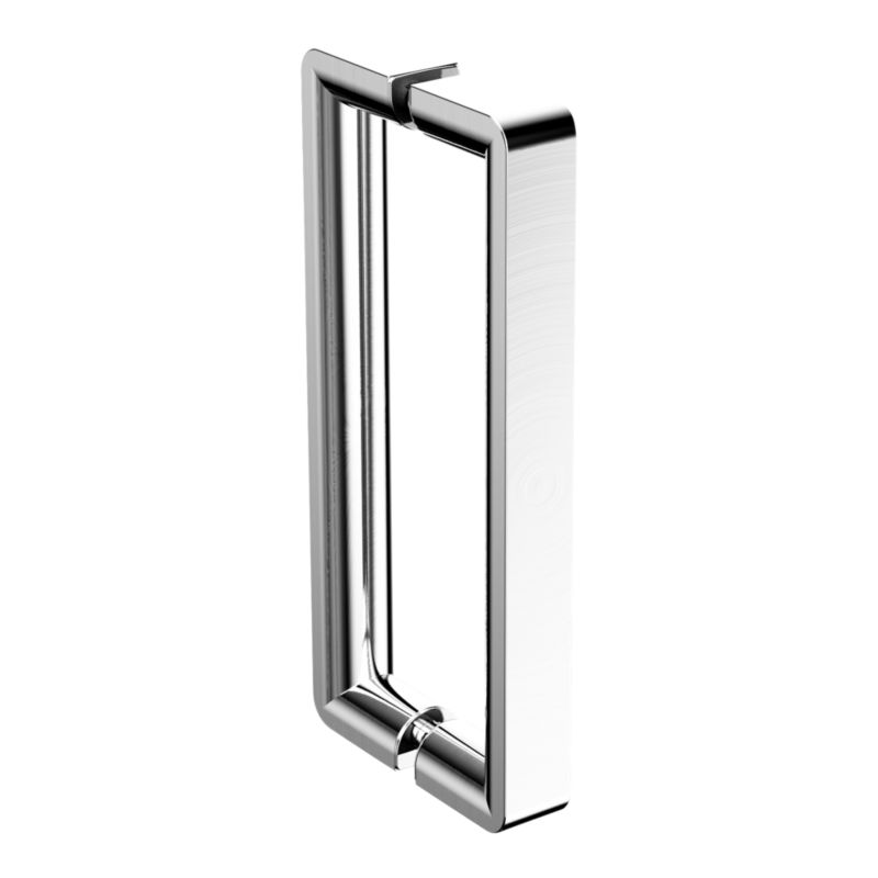 Skydedør til Bruseniche 110 cm Krom/Transparent Glas 8 mm