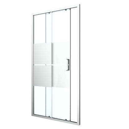 Skydedør til bruseniche Ledava 120x200 cm Krom/Spejlglas