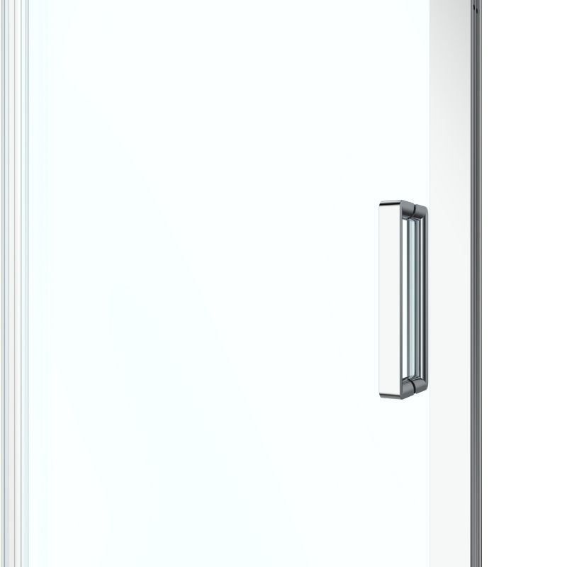 Skydedør til Bruseniche Ledava 120 cm Krom/Transparent